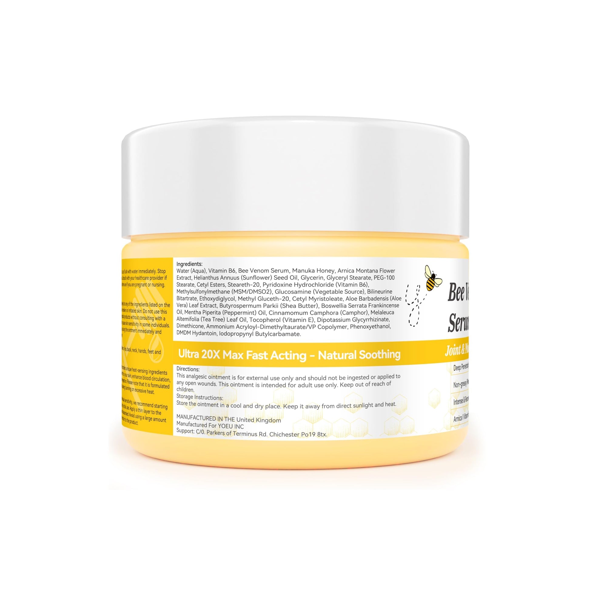 EOIK Zealand Bee Venom Professional Serum Care Cream,Muscle & Bone Relief - roll-on applies Easily- Fast-Acting Soothing Effective Relief for Back, Neck, Hand, Foot, Knee, Muscle, Shoulder, Hip EOIKBuy Supplements Australia