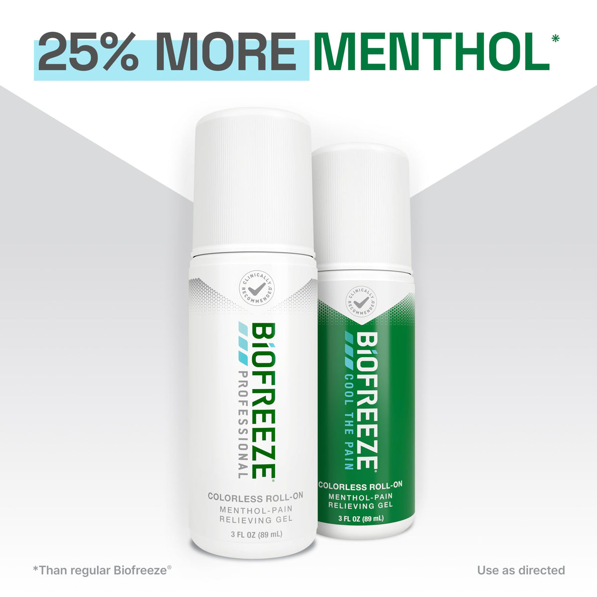 Biofreeze Professional Colorless Pain Relief Roll On, Knee & Simple Backache Relief, Arthritis Pain Reliever, Neck Pain Relief, Cooling Joint Pain Relief, Roll-On Menthol Gel 3 Fl Oz BiofreezeBuy Supplements Australia