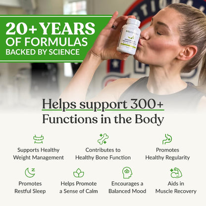 BIOptimizers Magnesium Breakthrough Supplement with 500mg - 7 Forms of Magnesium: Glycinate, Malate, Citrate, and More - Natural Support for Sleep and Cognitive Function -90 Capsules- Calming Vitamins BIOptimizers buy supplements Au