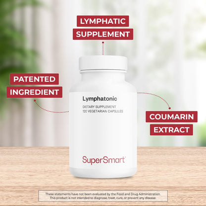 Supersmart - Lymphatonic 40mg per Day - Lymphatic Drainage Supplement - Melilotus Officinalis | Non-GMO & Gluten Free - 120 Vegetarian Capsules Supersmart buy supplements Au