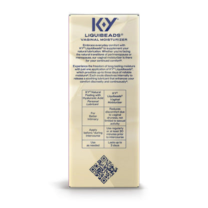 K-Y Liquibeads Vaginal Moisturizer for Women, Silicone Lube Vaginal Suppository, Vaginal Lubricant Helps Reduce Pain Due to Vaginal Dryness, 6 Vaginal Suppositories & 6 Vaginal Applicators K-Y buy supplements Au