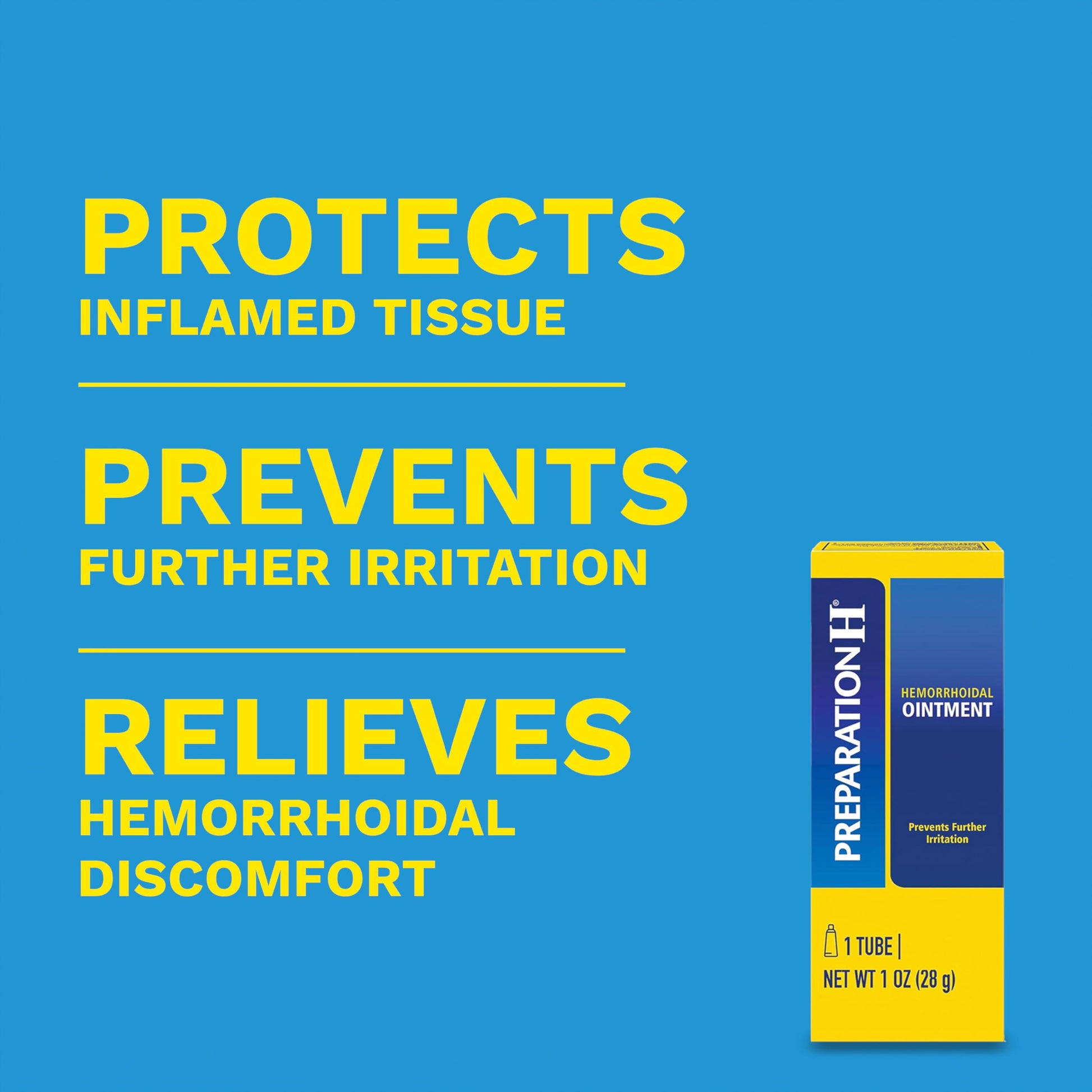 Preparation H Hemorrhoid Ointment, Itching, Burning and Discomfort Relief - 1 Oz Tube Preparation H buy supplements Au