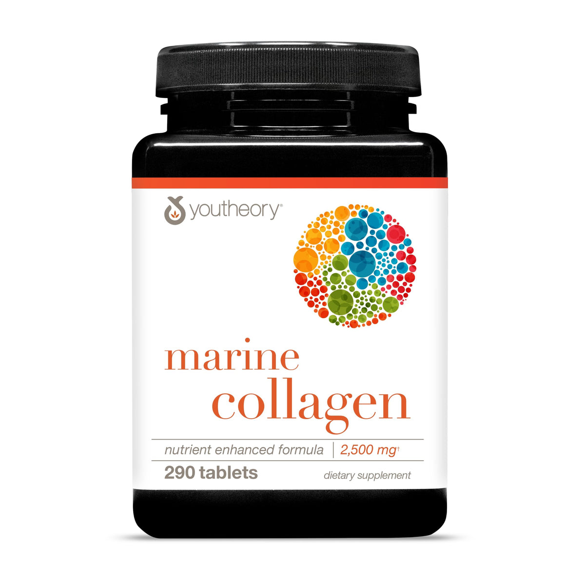 Youtheory Marine Collagen Tablets - 2,500 mg Fish-Sourced Collagen Peptides- with Vitamins A, C, E, B6 & B12 - Supports Joint & Nail Health* - Highly Absorbable - 290 Tablets (58-Day Supply) Youtheory buy supplements Au