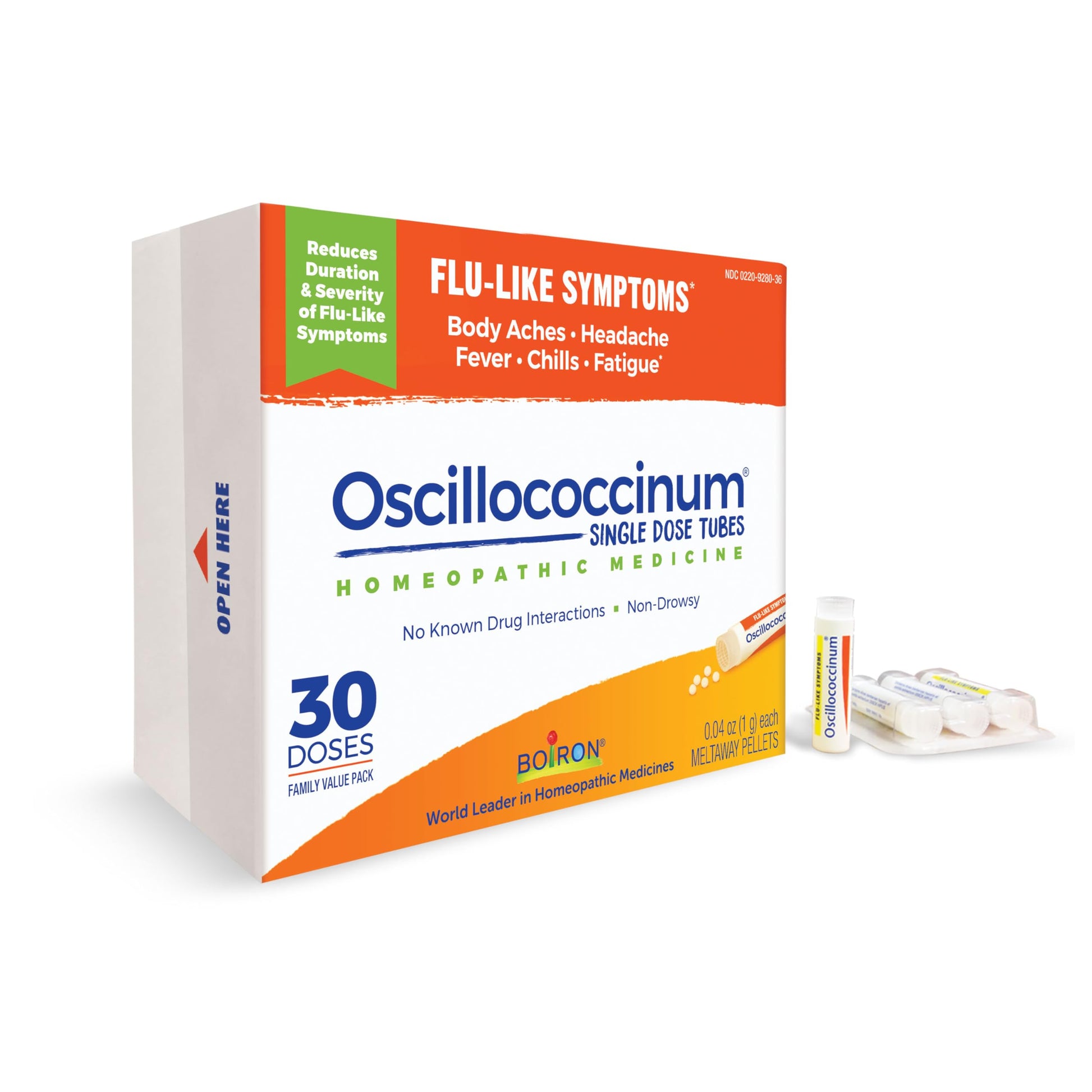 Boiron Oscillococcinum for Relief from Flu-Like Symptoms of Body Aches, Headache, Fever, Chills, and Fatigue - 30 Doses Boiron buy supplements Au