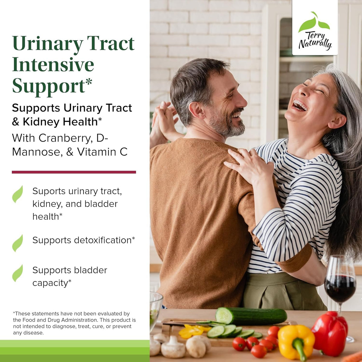 Terry Naturally Urinary Tract Intensive Support - Supplement with Cranberry for Bladder Health Support - Kidney Health Supplement with D-Mannose & Vitamin C - 60 Capsules (30 Servings) Terry NaturallyBuy Supplements Australia