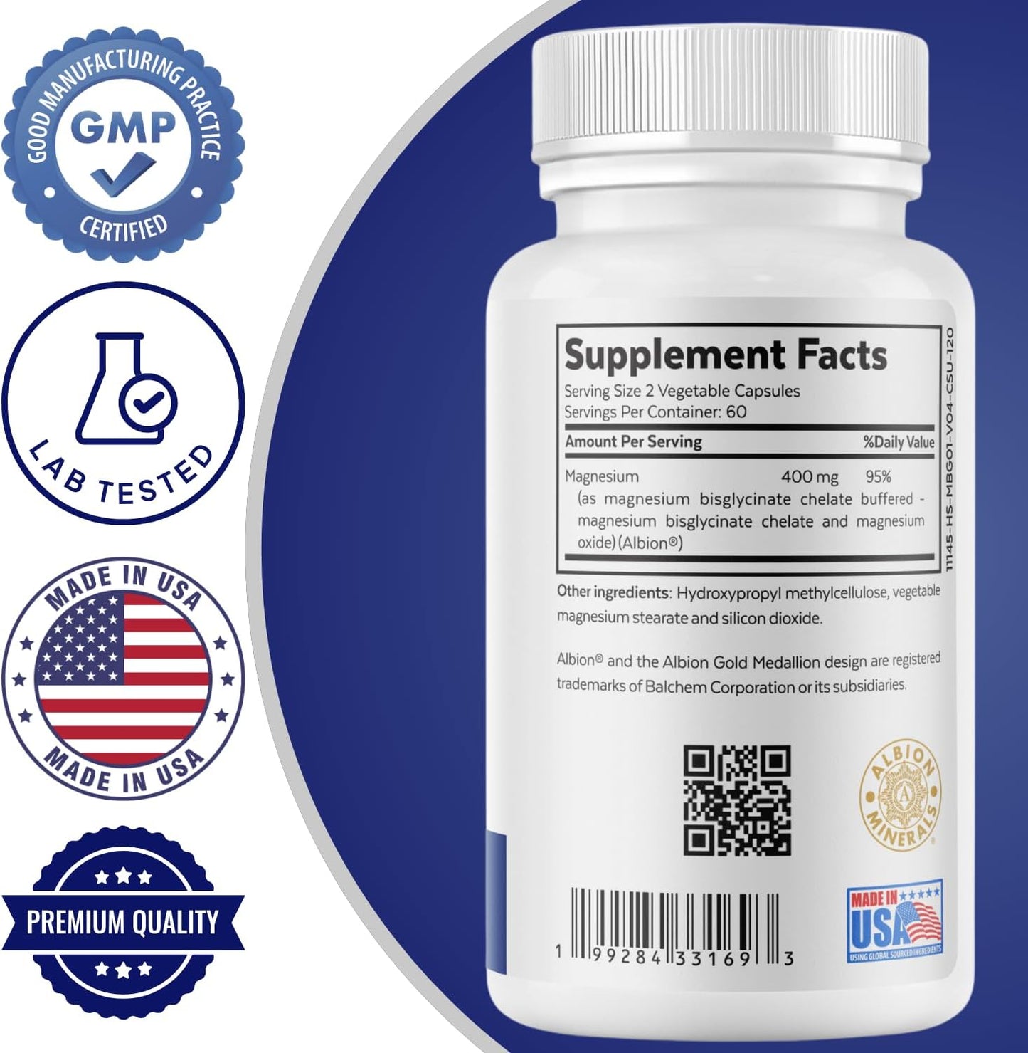 ALA & ALC Complex + Brain Support + Magnesium Bisglycinate Bundle | Energy, Focus, Memory, Cognitive Support, Nerve Health, Calm & Daily Wellness