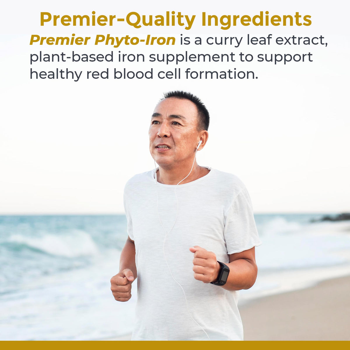 Premier Research Labs Phyto-Iron - Plant Based Iron for Men & Women for Blood Support, Curry Leaves Supplement, Iron Supplements, Non-Heme Iron, 18mg Iron Per Serving - 120 Vegetarian Capsules Premier Research LabsBuy Supplements Australia