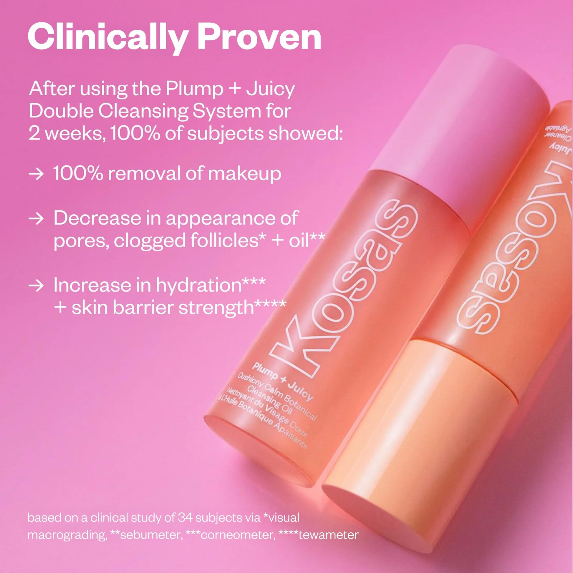 Kosas Plump + Juicy Comfy Clean Gel Cleanser –Hydrating Face Wash for All Skin Types, Deep Clean & Moisturize, Soap & Sulfate Free, with Hyaluronic Acid, Panthenol & Beta Glucan Kosas buy supplements Au