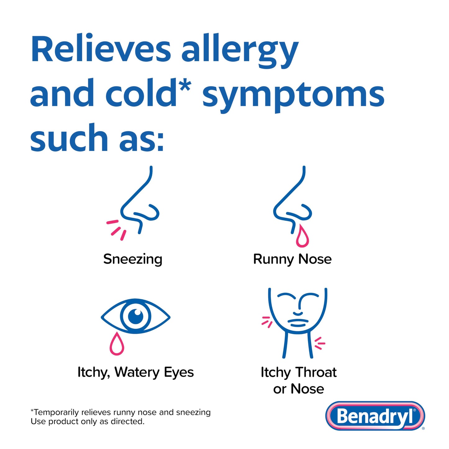 Benadryl Ultratabs Allergy Medicine, 25 mg Diphenhydramine HCl Antihistamine Tablets For Cold & Allergy Relief of Symptoms Like Sneezing, Runny Nose, Itchy Eyes & Throat, Hay Fever, 100 Count Tablets Benadryl buy supplements Au