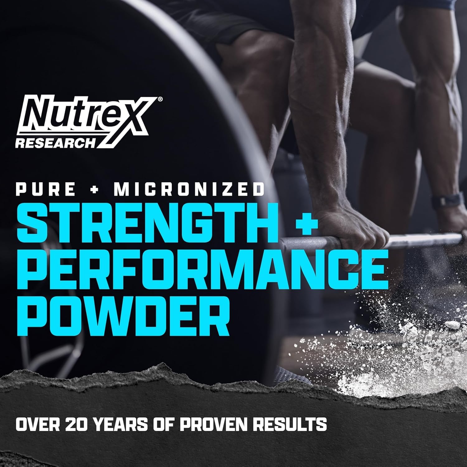Nutrex Research Micronized Creatine Monohydrate Powder - 200 Servings (1KG) Pure, Unflavored Creatine Monohydrate Supplement for Muscle Gain, Strength and Performance, 5G Per Serv (2.2lbs) Nutrex Research buy supplements Au