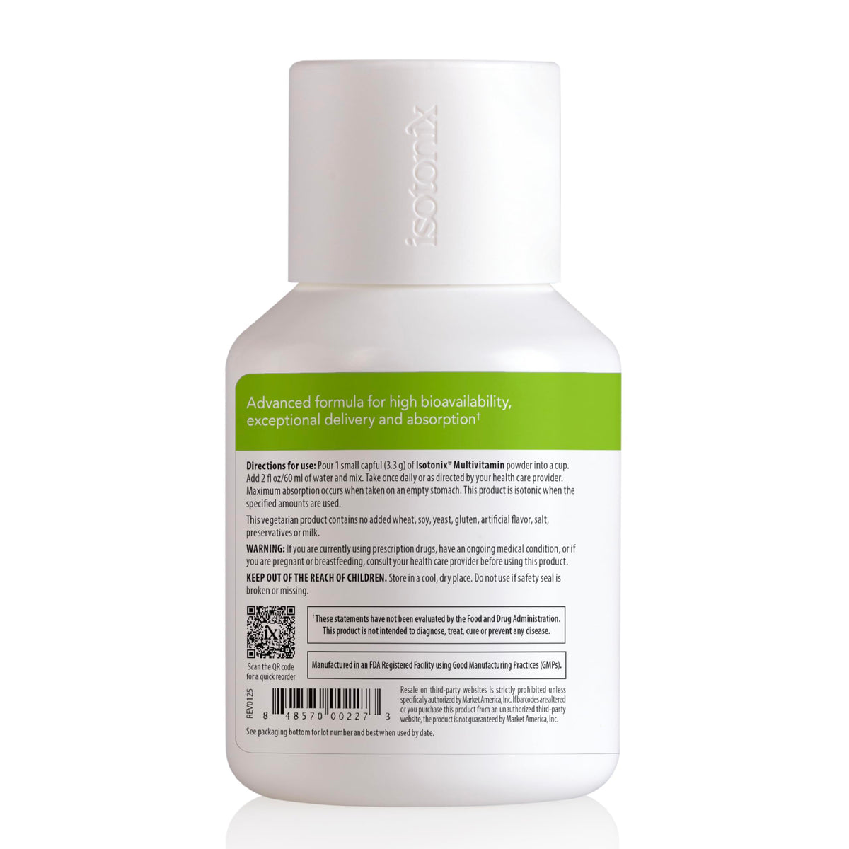 Isotonix Multivitamin Powder Without Iron – Methylated B Vitamins, Antioxidant & Mineral Support – Fast-Mix Isotonic Delivery – Vegetarian, Gluten-Free, Non-GMO – Natural Fruit Flavor – 90 Servings IsotonixBuy Supplements Australia