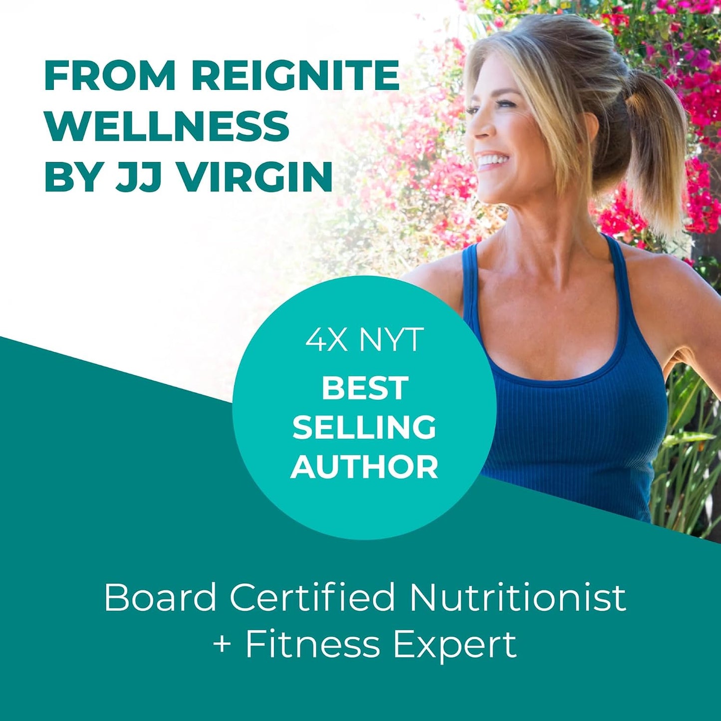 Reignite Wellness by JJ Virgin | Vanilla Plant-Based All-in-One Shake | New & Improved Formula Plant Protein Powder, Vitamins, Minerals, Greens & Aminos | 20g of Plant Protein | 30 Servings