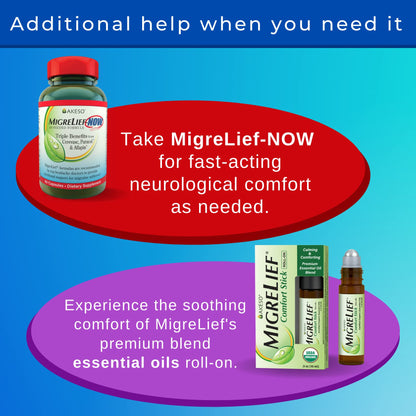 Children's MigreLief® - Triple Therapy with Puracol™ - Nutritional Support for Pediatric Migraine Sufferers - 60 Caplets/1 Month Supply MigreLiefBuy Supplements Australia