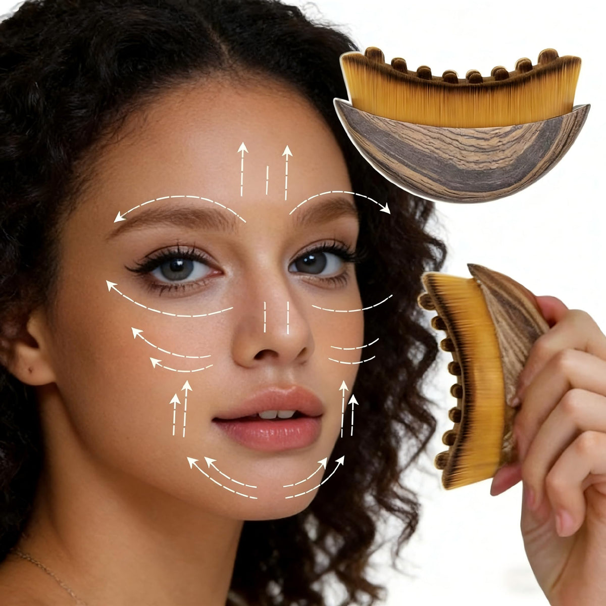 2 PCS New Lymphatic Contour Face Brush for Sculpting – Face Brush for Lymphatic Drainage, Anti-Puffiness, Detox & Lift, Improves Skin Glow & Absorption, Travel-Friendly Portable Design zjywhxdlyf buy supplements Au