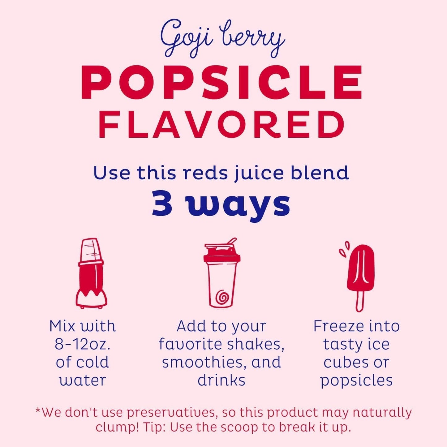 KOS Reds Superfood Powder for Antioxidants - USDA Certified Organic Beet Root, Goji Berries, Acai, Pomegranate, Coconut Water & Digestion Enzymes- Goji Berry Popsicle Flavor