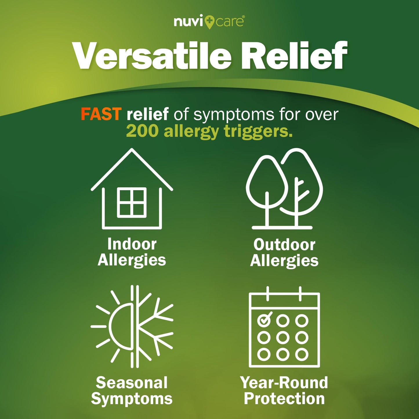 Nuvicare 24-Hour Allergy Medicine - Cetirizine Hydrochloride 10mg Tablets - Compare to the Active Ingredient in Zyrtec Antihistamine Meds - Generic Allergy Pills for All Day Allergy Relief (100 Count) NUVICARE buy supplements Au