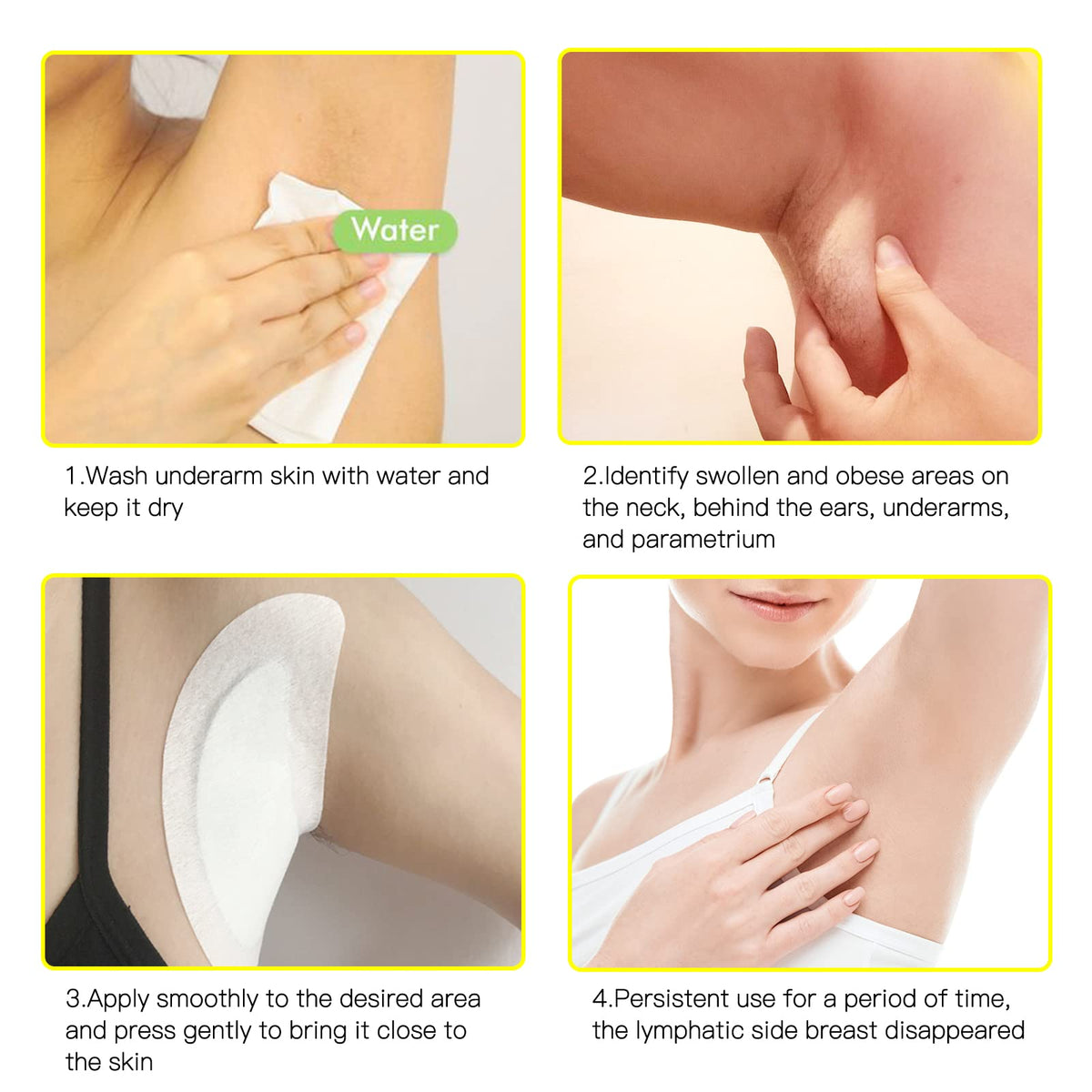 BXQJRJLymphatic Drainage Patch Lymphatic Drainage Herbal Lymphatic Drainage Care Patch Herbal Neck Patch (12) BXQJRJ buy supplements Au