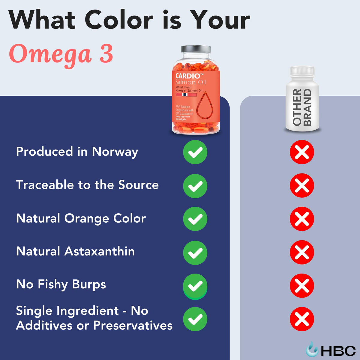 High Strength Omega 3 Fish Oil - 1000mg, Norwegian Salmon Oil with EPA & DHA, No Burping or Aftertaste, Omega 3 Fatty Acids Supplement for Eye, Brain & Heart, Triglyceride Form - 180 Capsules Hofseth BioCareBuy Supplements Australia