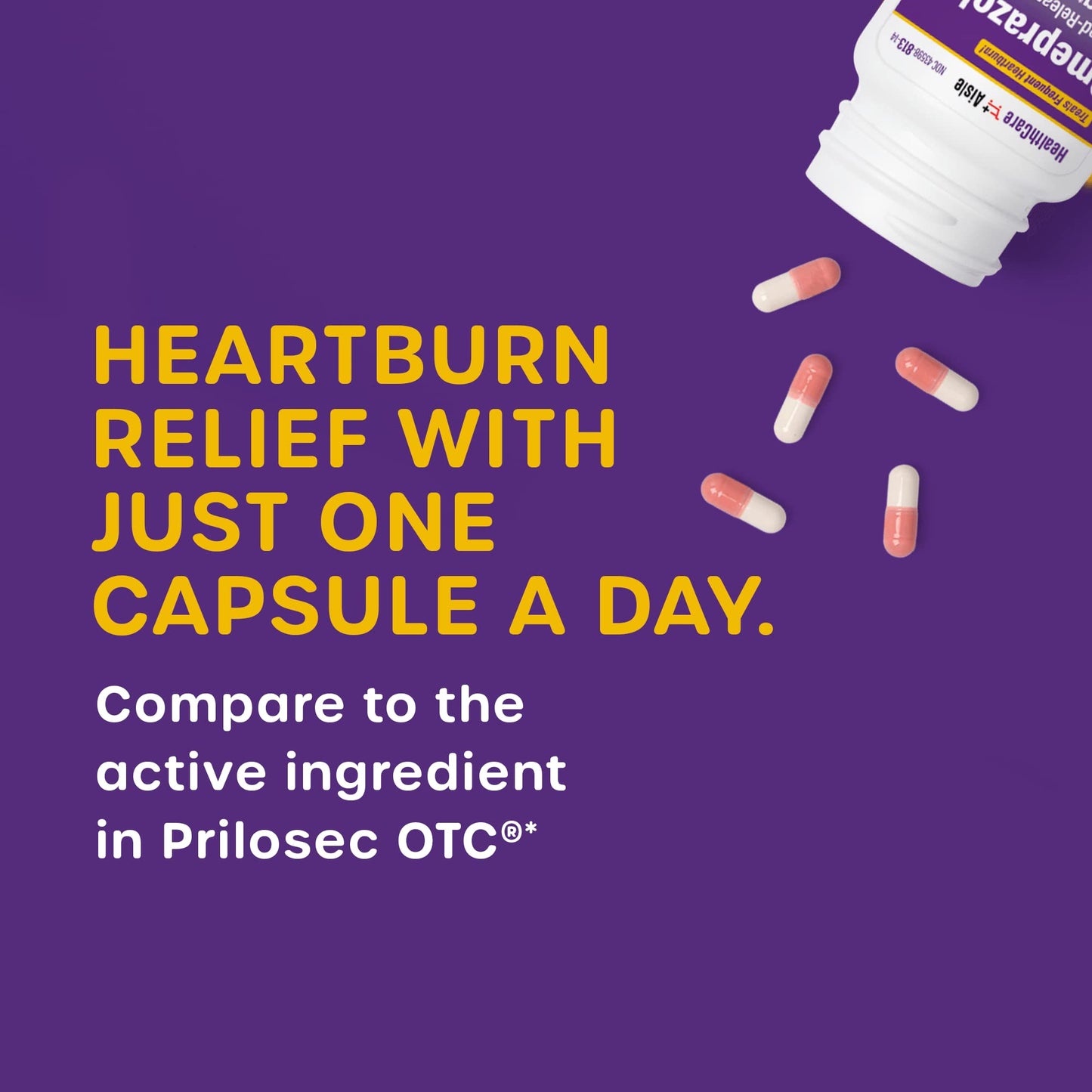 HealthCareAisle Omeprazole 20 mg, 42 Delayed-Release Capsules - Acid Reducer, Treats Frequent Heartburn, 42 Count (Pack of 1) HealthCareAisle buy supplements Au