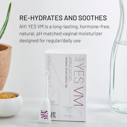AH! YES® Long Lasting Vaginal Moisturizer for Vaginal Dryness, Water Based & Estrogen-Free, 6 Pre-Filled Applicators AH! YES buy supplements Au