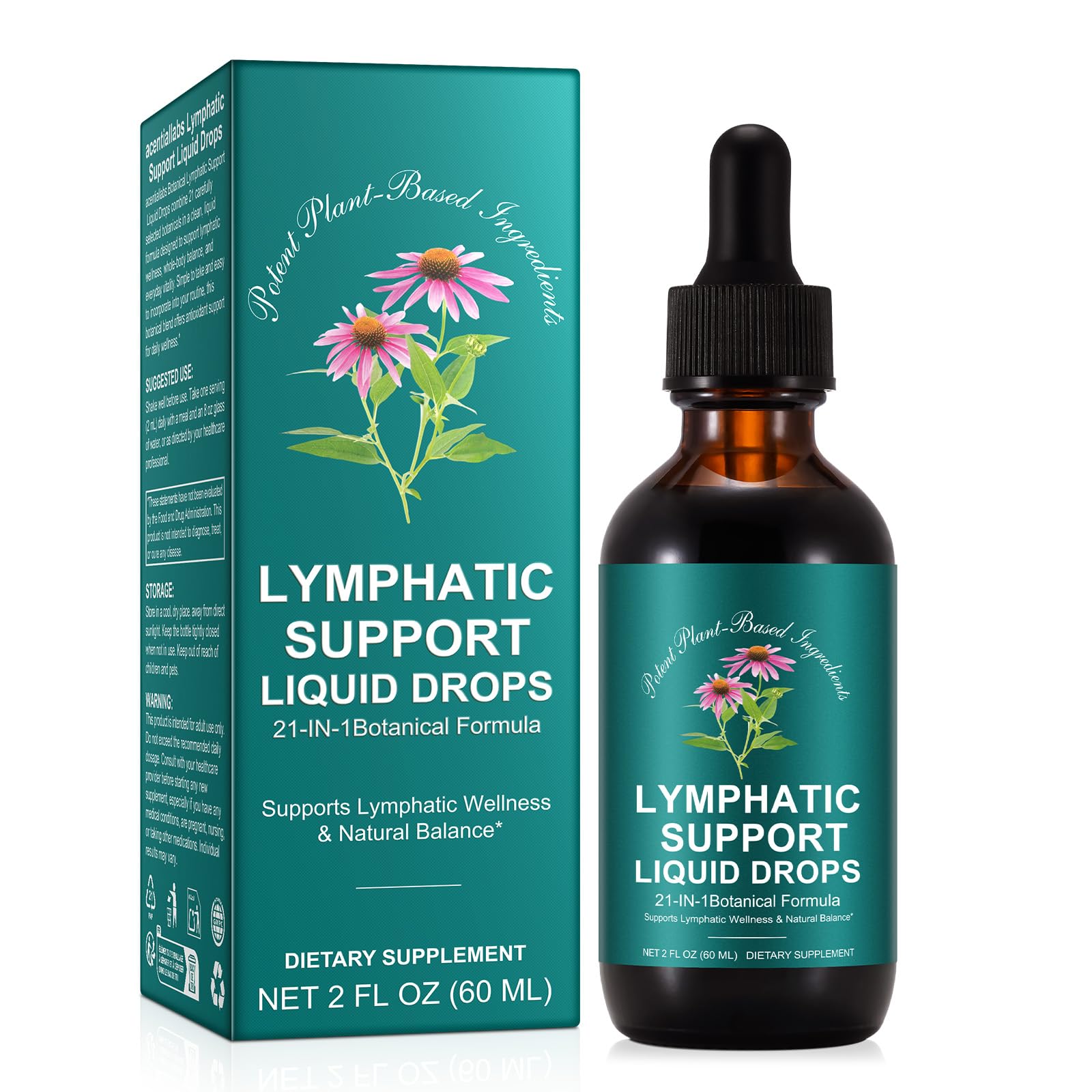 Lymphatic Drainage Drops, Natural Lymph Cleanse & Immune Support Supplement with Echinacea, Dandelion, Elderberry, Cleavers, Astragalus & Burdock, 2 FL OZ (1) Frovetani buy supplements Au