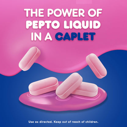 Pepto Bismol ULTRA Caplets, Upset Stomach Relief, Nausea Relief, Heartburn Relief, Indigestion Relief, Anti Diarrhea Medication for Adults - 5 Symptom Relief, 24 ct Pepto Bismol buy supplements Au