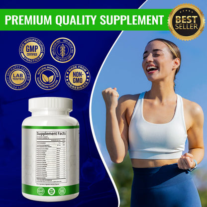 Magnesium Complex with 15 Types Magnesium Glycinate Citrate Malate Taurate Oxide Carbonate Chloride Orotate Magnesio Muscle, Heart, Relaxation & Nerves 120 Vegan Capsules, 60-Day Supply Ashenutri buy supplements Au