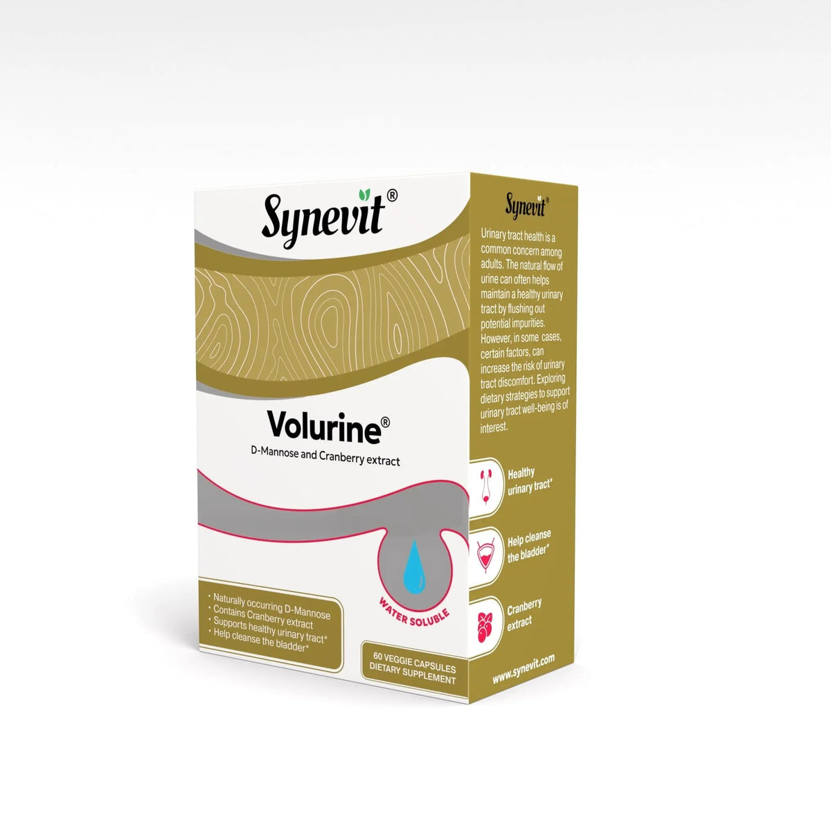 Volurine® D-Mannose & Cranberry Complex for Urinary Tract Health | 30 Capsules SynevitBuy Supplements Australia