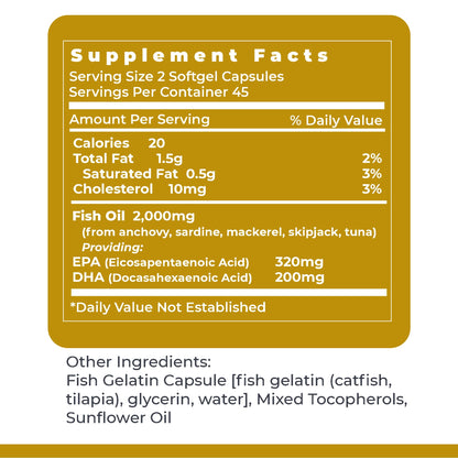 Premier Research Labs EPA DHA Marine Softgels - Omega 3 Fish Oil, EPA DHA Omega 3 Supplement, Fatty Acids for Women & Men, Natural - 90 Softgel Capsules Premier Research Labs buy supplements Au
