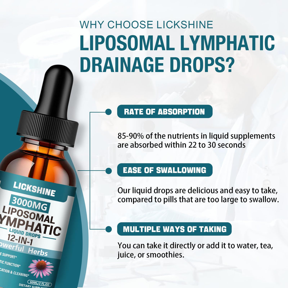 2 Packs 3000MG Liposomal Lymphatic Drainage Drops, 12 in 1 Organic Lymphatic Drainage Supplements with ElderBerry, Burdock Root, Cleavers Herb & Echinacea, Lymphatic Cleanse Immune Support, 4 Fl oz lickshine buy supplements Au