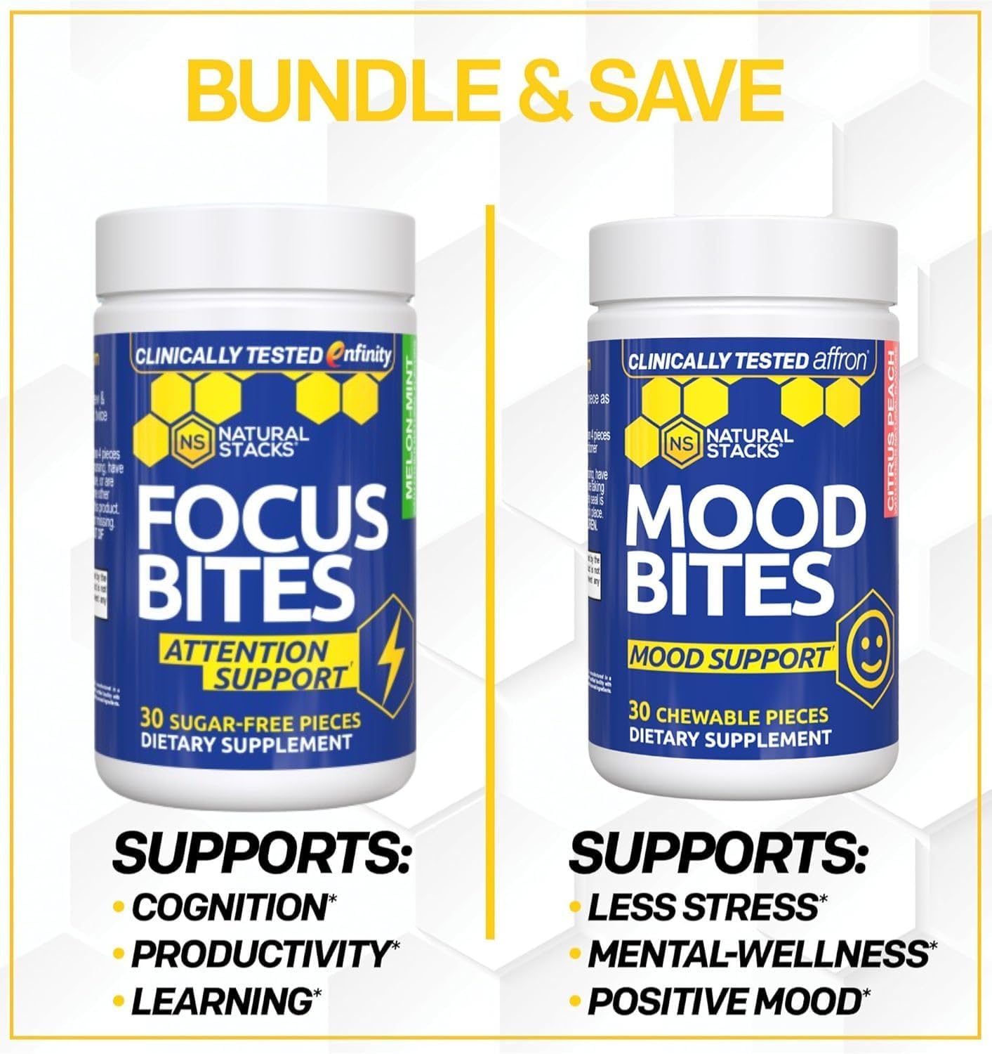 Paraxanthine Focus Bites 100mg, Caffeine Free Energy, 30 Melon Mint Chews | Enfinity paraxanthine supports attention and productivity with a smooth, jitter free lift. Great for afternoons.