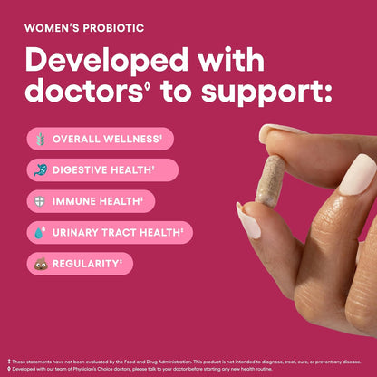 Physician's CHOICE - Women's Digestive Harmony Bundle: Probiotics for Women 60ct + Digestive Enzymes 180ct - Value Pack