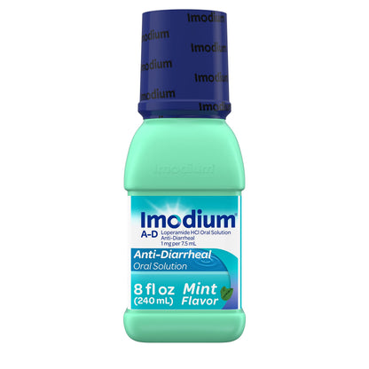 Imodium A-D Liquid Anti-Diarrheal Medicine with Loperamide HCl to Help Control Symptoms of Diarrhea Due to Acute, Traveler's Diarrhea, Mint Flavor, 8 fl. oz Imodium buy supplements Au