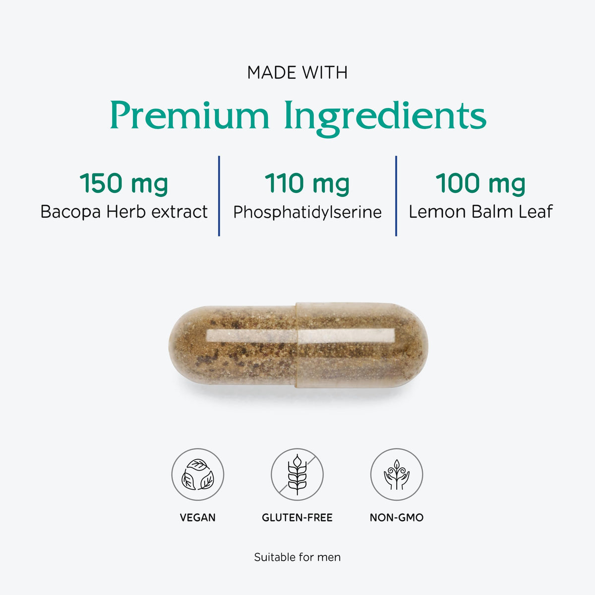 Vitanica MindBlend, Brain Support, Vegan, 60 Capsules VitanicaBuy Supplements Australia