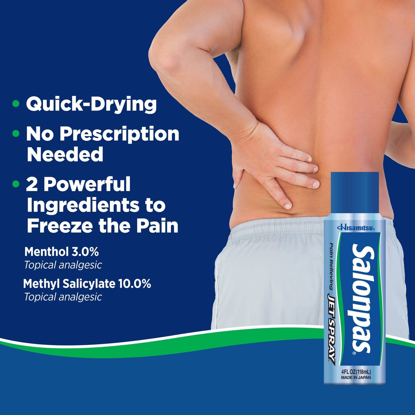Salonpas Pain Relief Jet Spray 4z - Pack of 2 SalonpasBuy Supplements Australia