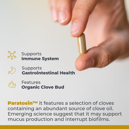 Premier Research Labs Paratosin - Gut Health Supplement, Reishi Mushroom Capsules, Hyssop Capsules, Wild Garlic Supplements, GI Support for Men & Women - 60 Vegetarian Capsules Premier Research LabsBuy Supplements Australia