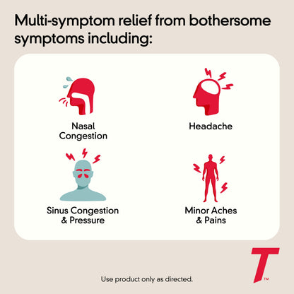 Tylenol Sinus + Headache Daytime Non-Drowsy Relief Caplets, Acetaminophen 325mg, Phenylephrine HCI 5mg, Nasal Decongestant for Sinus Pain, Headache & Nasal Congestion Relief, Fever Reduction, 24 Count Tylenol buy supplements Au