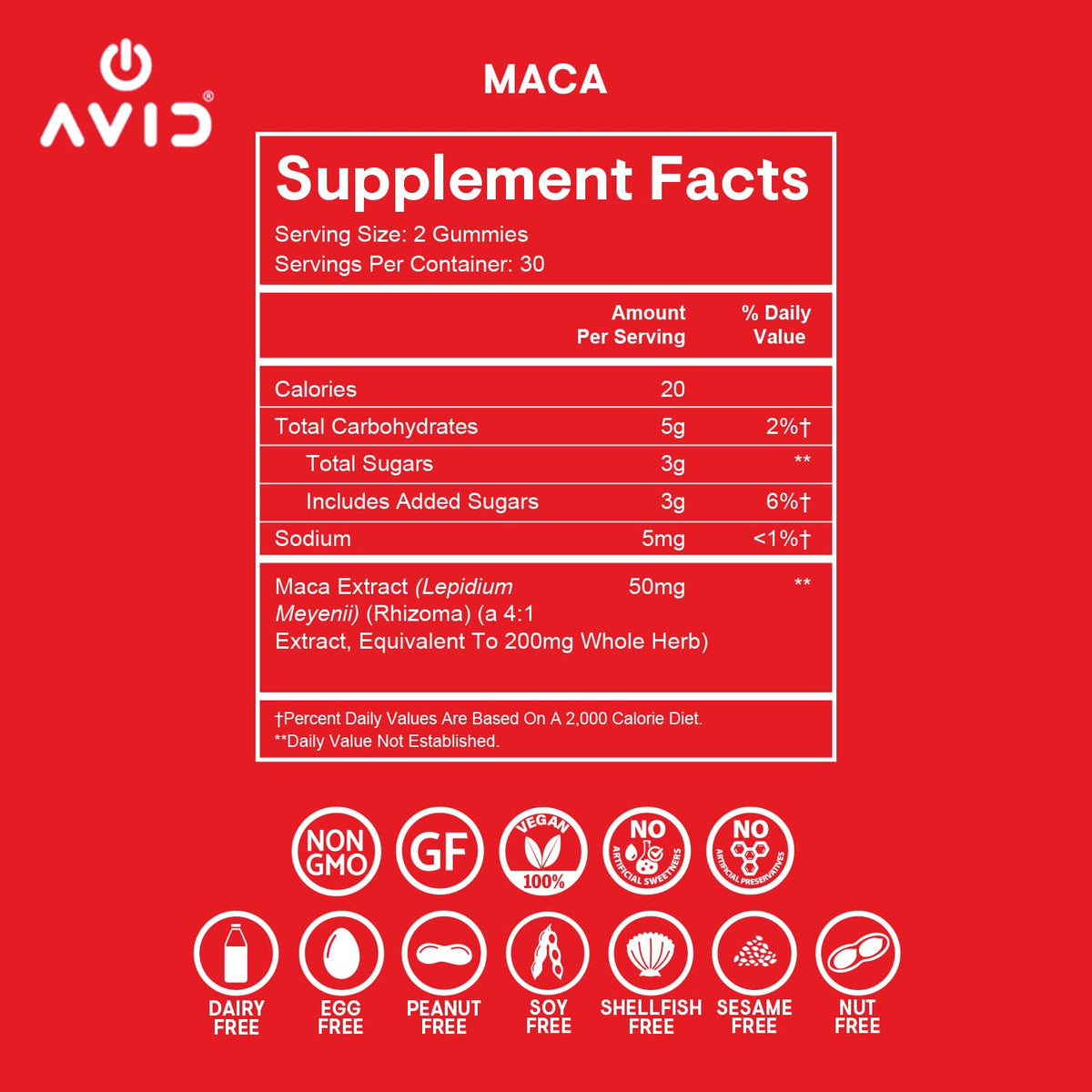 Playboy - Maca Root Gummies for Women and Men (60 Count - Peach Flavored) - Boost Sexual Vitality, Libido, Fertility - Supplement - 100% Natural, Vegan Non GMO - 4:1 Extract Maca Peruana AvidBuy Supplements Australia