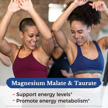 Vitalitown Magnesium Complex Supplement | 300mg Elemental Mag | Magnesium Citrate Glycinate Taurate Malate | Non-GMO, No Gluten, 90 Vegan Magnesio Capsules for Bone Brain Heart Vitalitown buy supplements Au