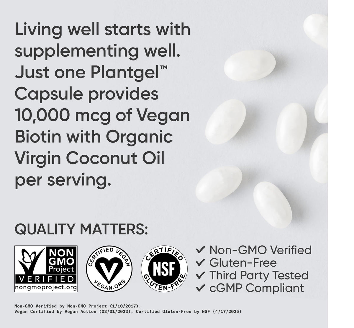 Sports Research® Biotin 10,000mcg with Organic Coconut Oil - Biotin (Vitamin B7) for Healthy Skin and Hair Support* - for Women and Men - Vegan, Non-GMO, Gluten & Soy-Free - 30 Veggie Softgels Sports Research buy supplements Au