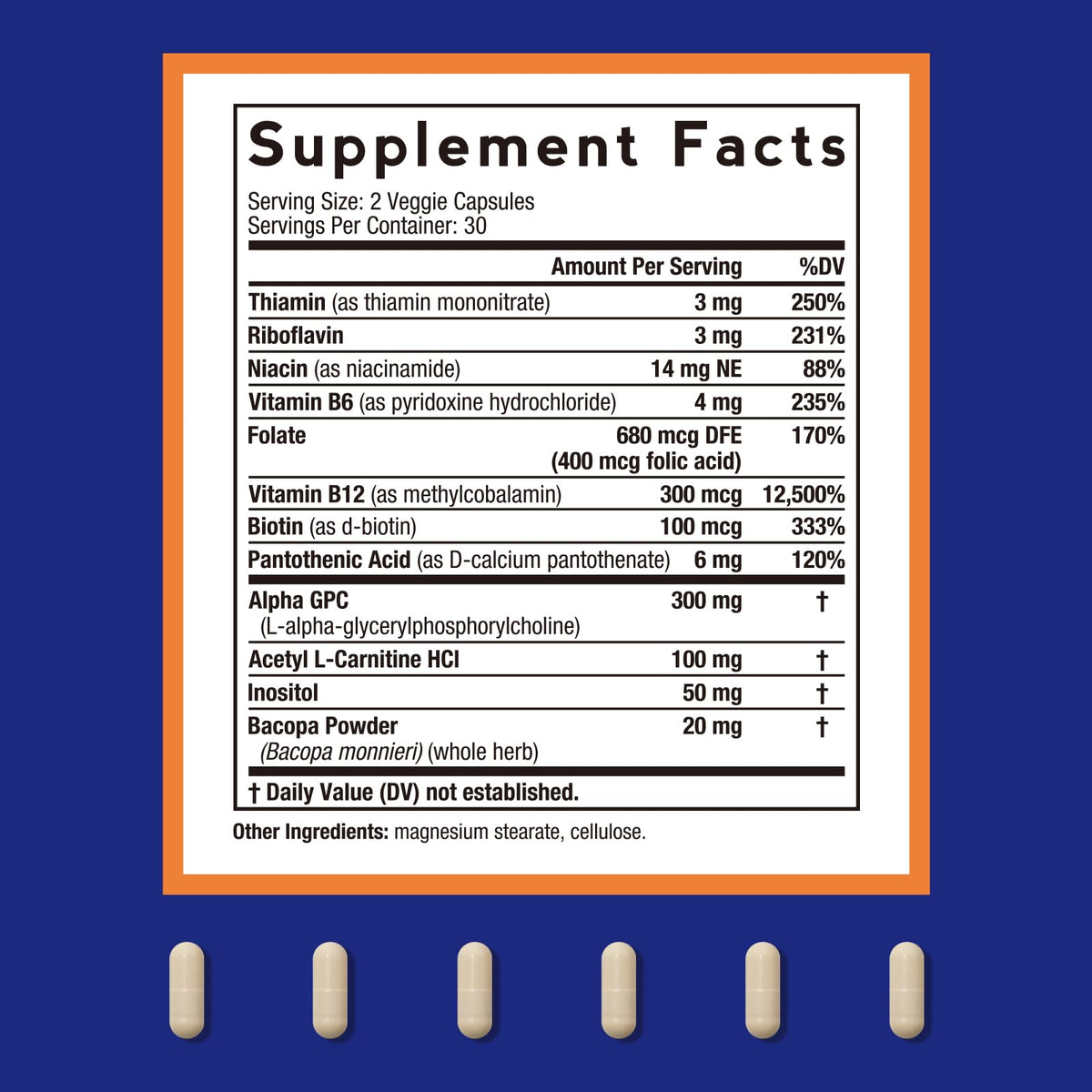 Doctor's Recipes Alpha GPC 300 mg Supplement, with 8 B Vitamins, Inositol, Acetyl L-Carnitine, Highly Bioavailable Source of Choline, 12-in-1 Cognitive Support for Women & Men, 60 Veggie Capsules Doctor's RecipesBuy Supplements Australia