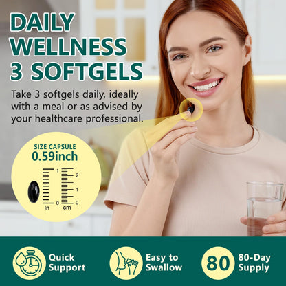 FANSHI Lymphatic Drainage Supplements 240 Softgels | Herbal Blend with Echinacea, Dandelion & Burdock Root | Promotes Healthy Circulation & Fluid Balance | Supports Overall Daily Wellness FANSHI buy supplements Au