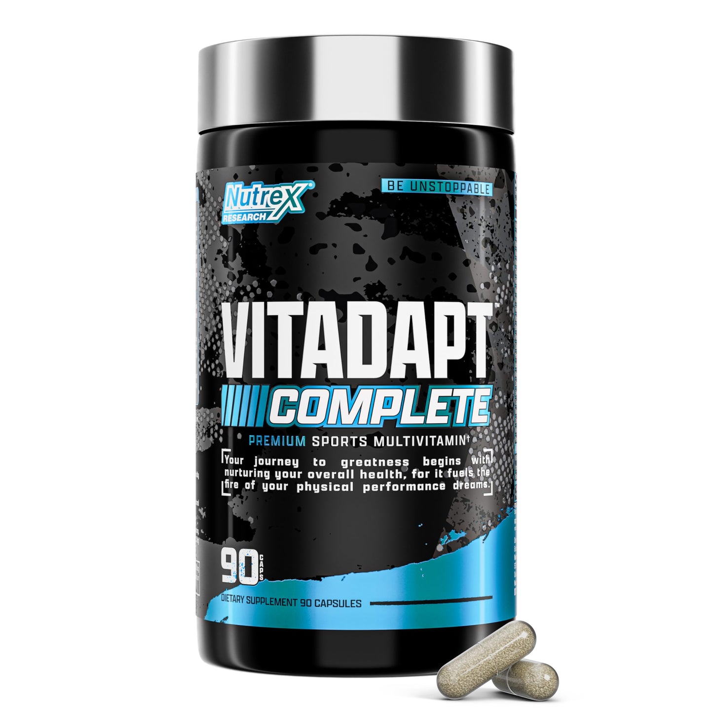 Nutrex Research Vitadapt Complete Sports Multivitamin for Men - 24 Vitamins, KSM-66 Ashwagandha and Minerals for Athletes - Mens Multivitamin (90 Capsules) Nutrex Research buy supplements Au