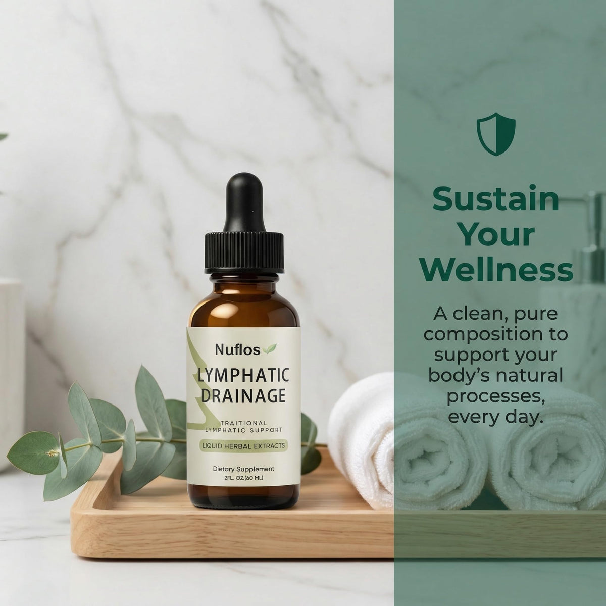 FQMUEV Nuflos Lymphatic Drainage Drops, Lymphatic Drainage Supplements, Premium 4-in-1 Herbal Blend, Daily Wellness & Overall Relief, 2 Fl. Oz (A) FQMUEV buy supplements Au