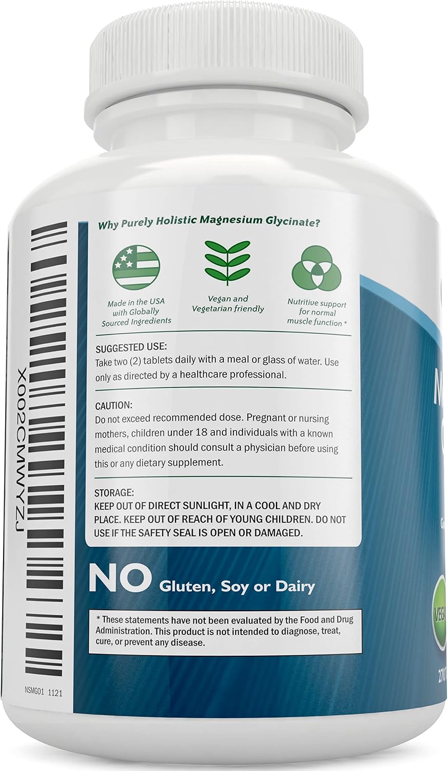 Magnesium Glycinate 400mg + Vitamin D3 125mcg K2 MK7 90mcg - 270 Tablets & 150 Capsules Bundle - Made in USA