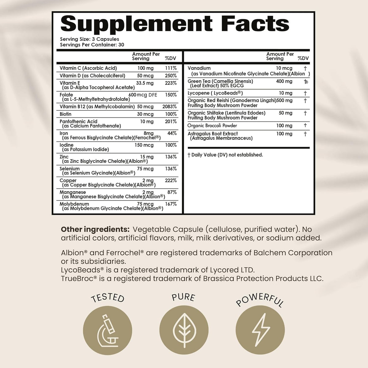PAPCLEAR Physician Formulated | All Natural Immune Support Supplement | Advanced Powerful Immunity Booster | 21 Vitamins & Nutrients with Organic Shiitake Mushroom & Lycopene | 90 Capsules | Pack of 1 HPD RxBuy Supplements Australia