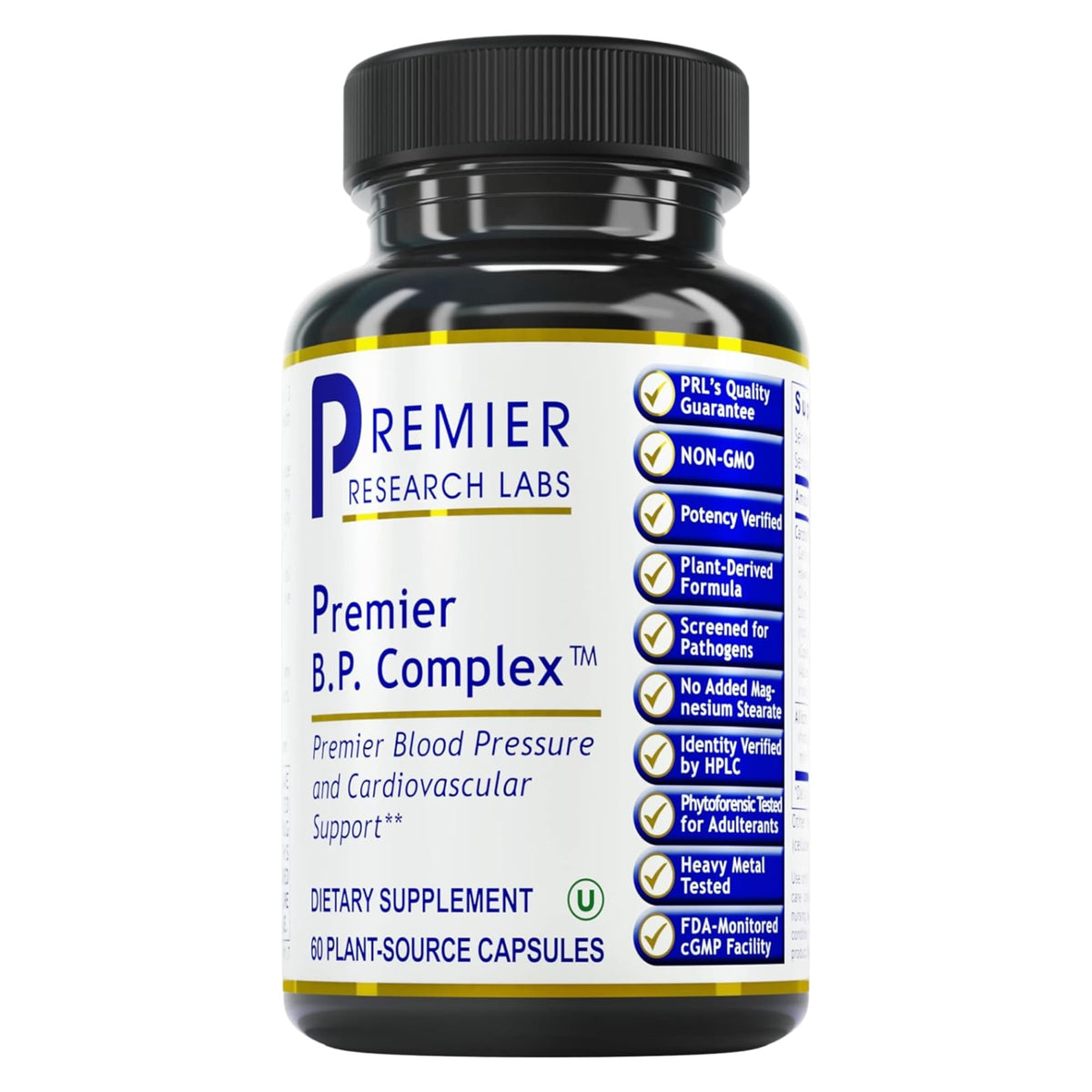 Premier Research Labs Premier BP Complex - Heart Health Supplements, BP Formula, Garlic Allicin Supplement, Natural Herbal BP Support Pills with Reishi & Cayenne Pepper - 60 Vegetarian Capsules Premier Research LabsBuy Supplements Australia