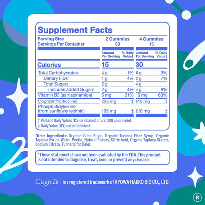 FIRST DAY Teens Apple Brain Focus Gummies & Orange Multivitamin Gummies | Daily Nutrients, Immunity, Mood, & Focus | Clean Label Project Verified® | Vegan | 30-Day Supply