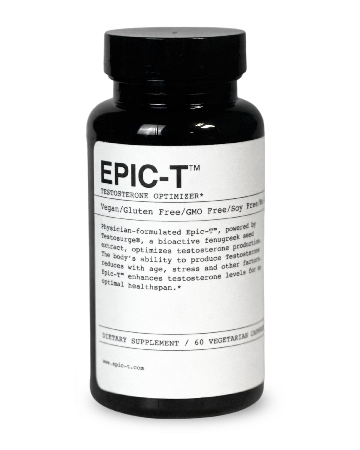 EPIC-T Testosterone Support Supplement for Men | Plant-Based Formula with Testosurge, B-Complex, B12, Zinc & Boron | Vegan, Non-GMO Daily Support EPICBuy Supplements Australia