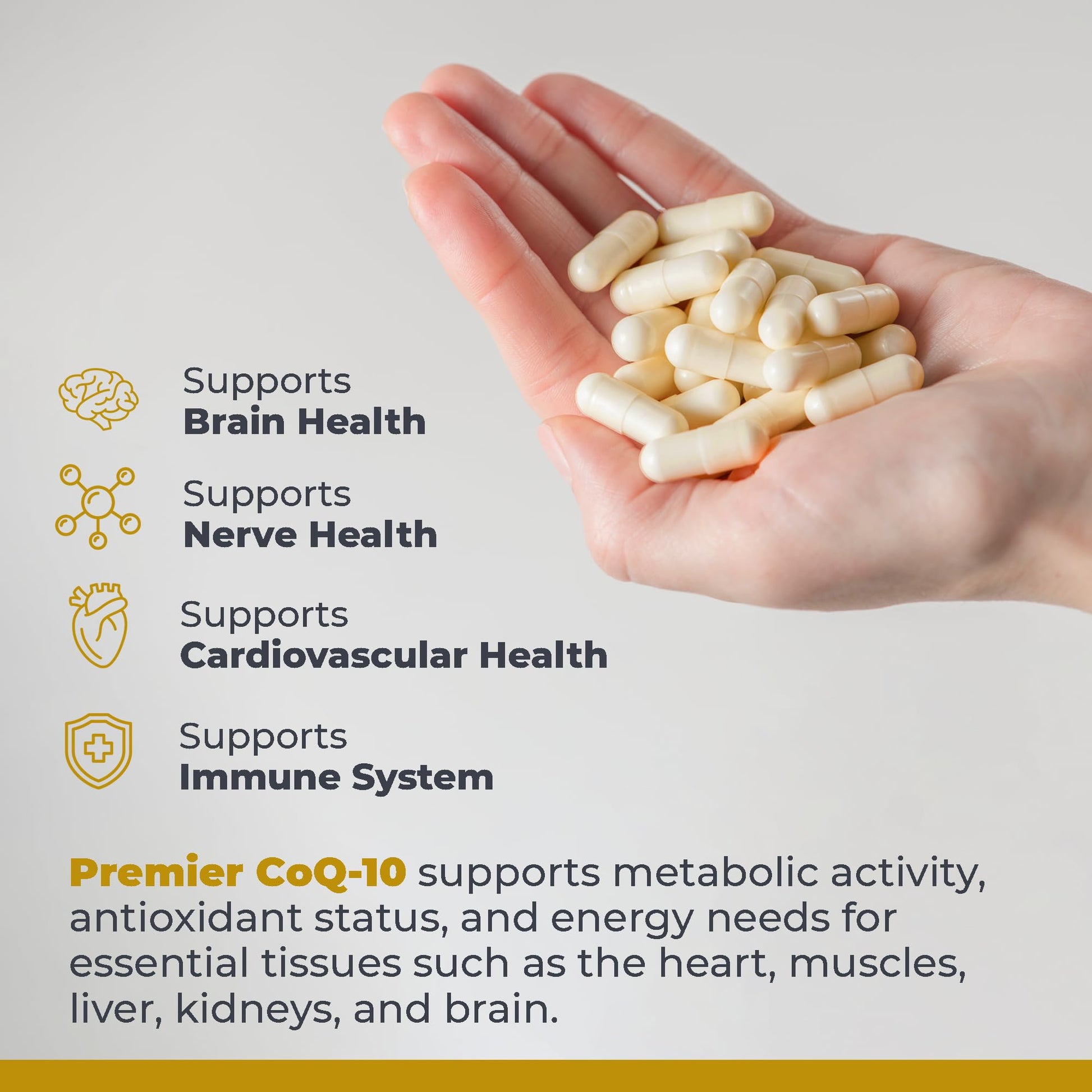 Premier Research Labs CoQ10 - Coenzyme Q10, Co Q 10 Supplement, 100mg Capsules, Ubiquinol Co Enzyme Q-10 with Red Algae & MCT Oil - 60 Vegetarian Capsules Premier Research Labs buy supplements Au